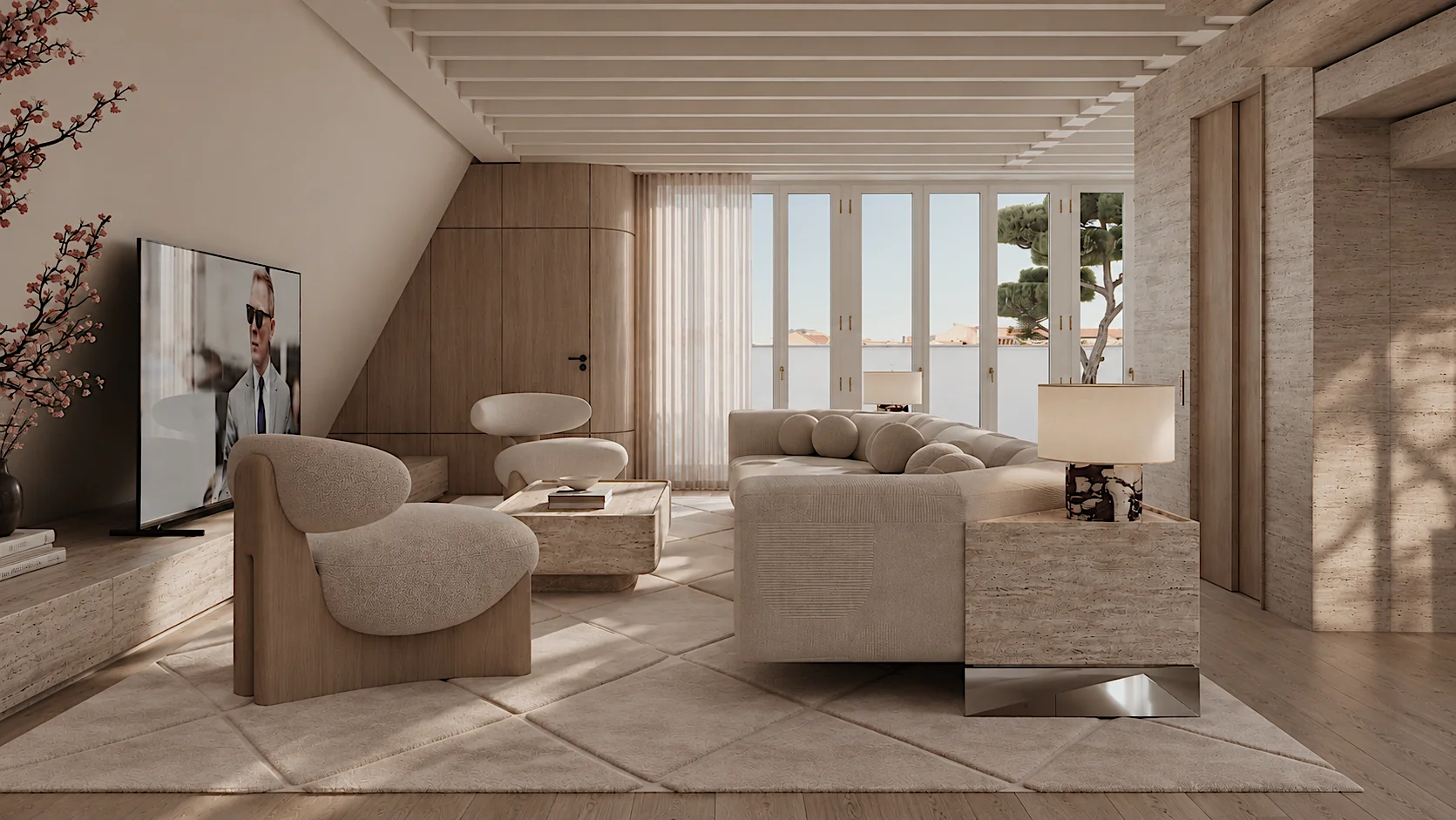 Penthouse living room